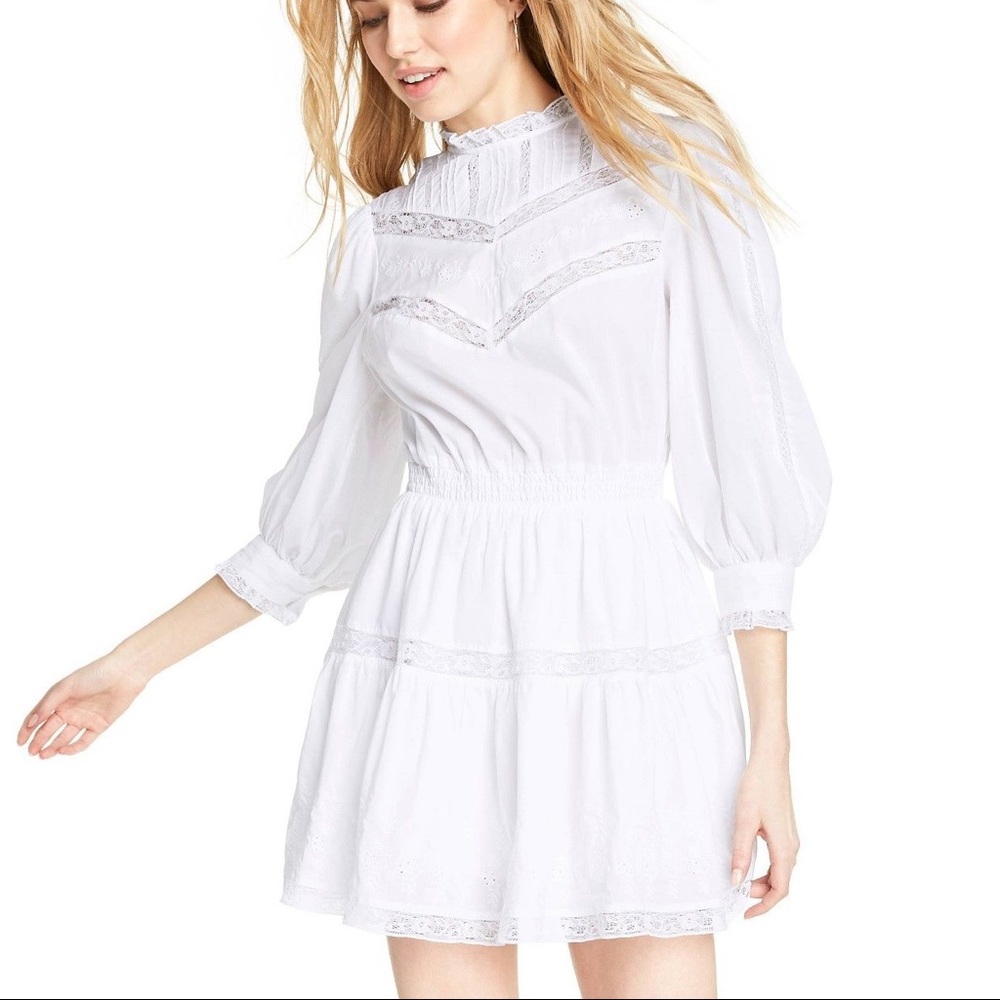 Loveshackfancy white talulah mini dress